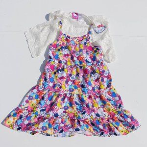 Hello Kitty Size S White Pink Women's Dress